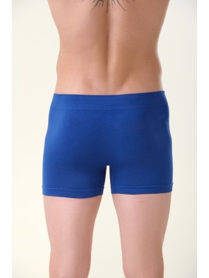 Cueca Boxer Adulto Azul GG Sem Costura com Máximo Conforto, Alta Elasticidade e Ajuste Anatômico para Uso Diário