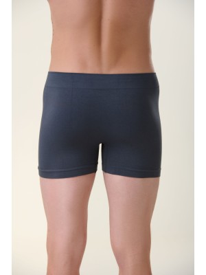 Cueca Boxer Adulto Cinza P Sem Costura com Ajuste Firme, Conforto Diário e Tecido Respirável para Máxima Mobilidade