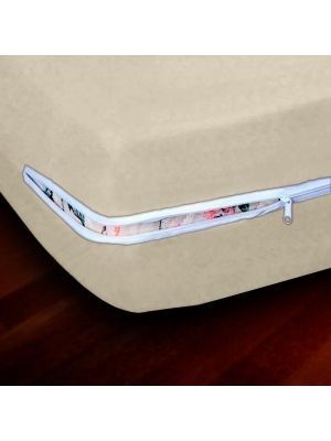 Capa de Colchão Casal 138x188x20cm com Zíper em Poliéster Proteção, Higiene e Ajuste Perfeito