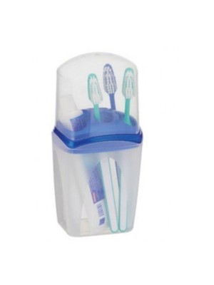 Porta Escova de Dentes com Tampa Plástica Higiênica – Organizador para Banheiro, Proteção Contra Poeira e Bactérias, Ideal para Viagem e Uso Diário