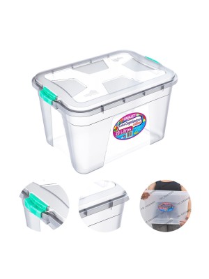 CAIXA ORGANIZADORA MULTIUSO TRANSPARENTE 20L UN.