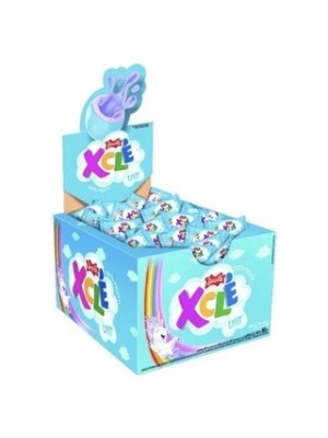 XCLE CHICLETE RECHEADO TUTTI-FRUTTI CX C/40PCS 180G UN. DOCILE